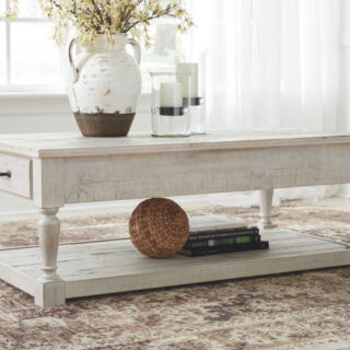 Shawnalore Whitewash Rectangular Cocktail Table