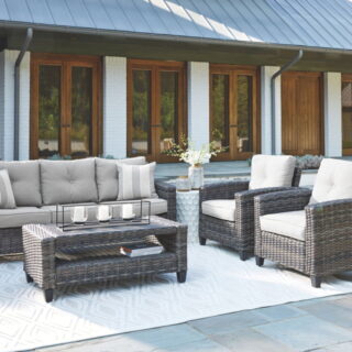 Cloverbrooke - Gray - Sofa/Chairs/Table Set