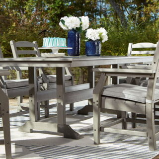 Visola - Gray - 7 Pc. - Dining Set with 6 Chairs