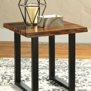 Brosward - Black / Gray - Square End Table