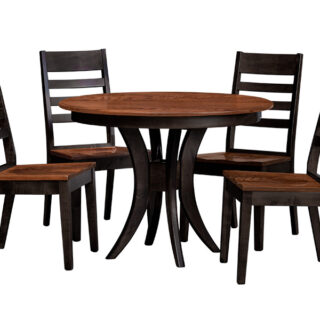 Country View Amish 5 Piece Trestle Table Dining Set