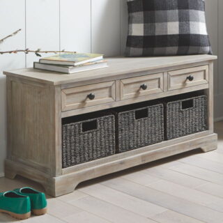 Oslember - Light Brown - Storage Bench