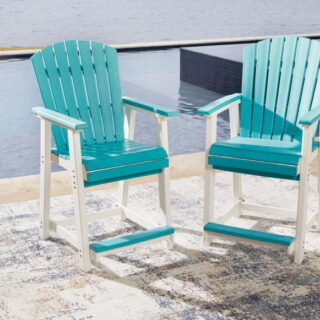 Eisely - Turquoise / White - Barstool