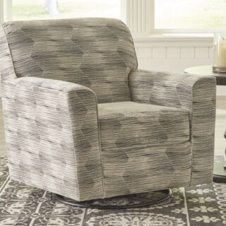 Callisburg - Granite - Swivel Glider Accent Chair