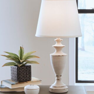 Dorcher - Antique Gray - Metal Table Lamp (Set of 2)