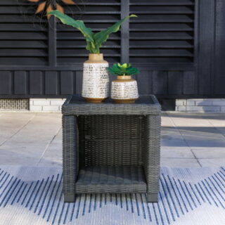 Elite Park - Gray - Square End Table