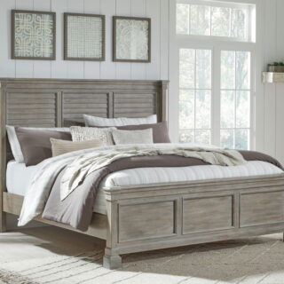 Moreshire - Bisque - Queen Panel Bed