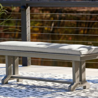 Visola - Gray - Bench With Cushion