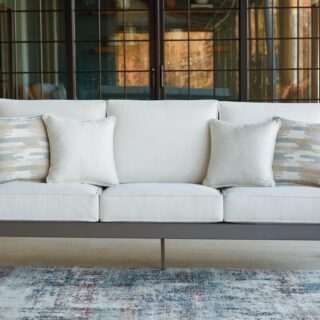 Tropicava - Taupe / White - Sofa With Cushion
