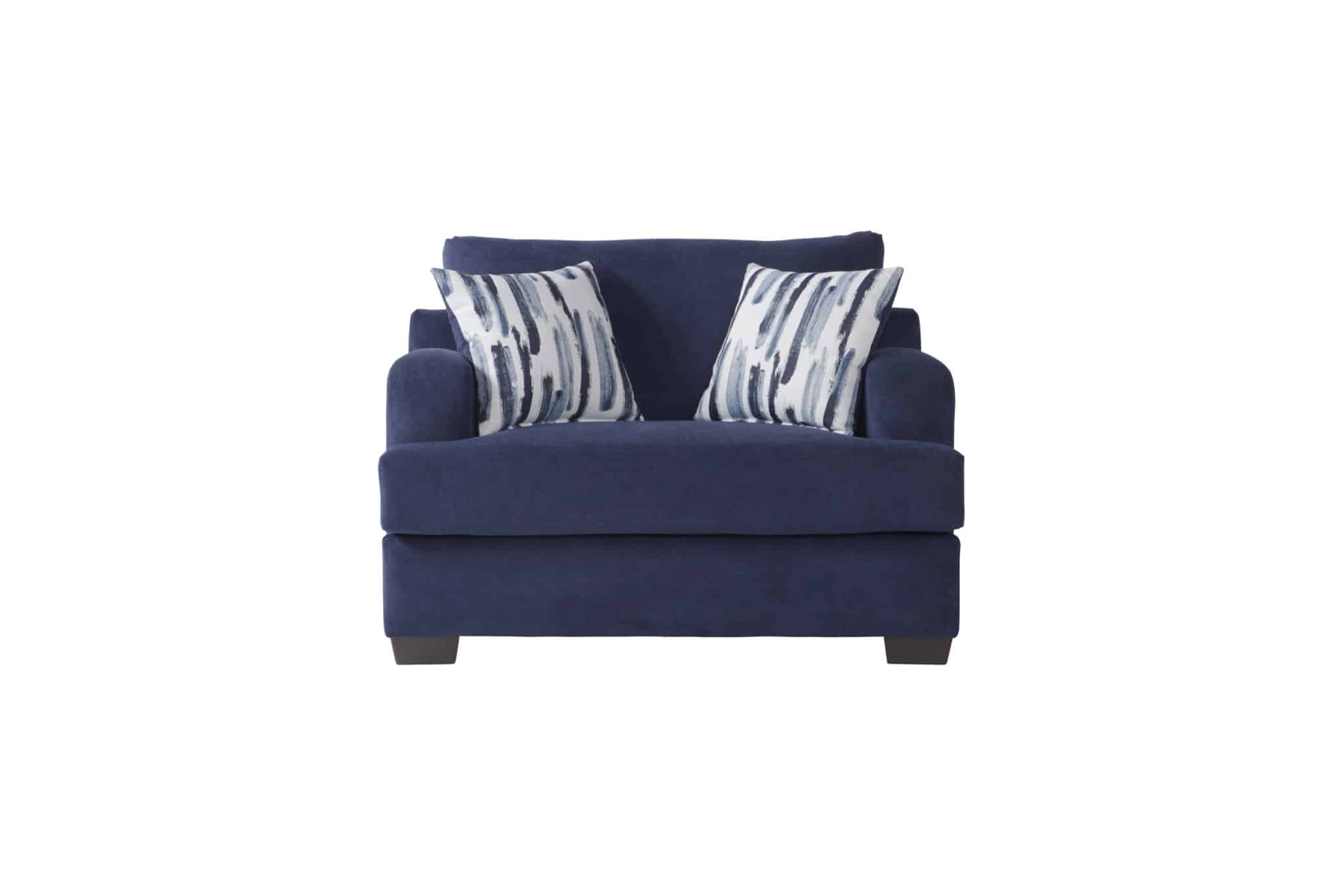 Hughes Cameo Navy Cuddle Chair