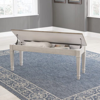 Skempton - White - Storage Bench