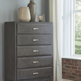 Caitbrook - Gray - Five Drawer Chest