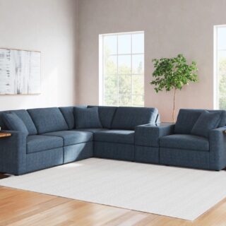 Modmax - Ink - 6-Piece Sectional With Audio System Console
