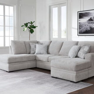 Gabyleigh - Nickel - 2-Piece Sectional With Right Arm Facing Chaise