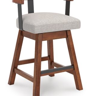 Ralene Upholstered Swivel Barstool