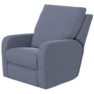 Lullaby Denim Dual Power Gliding Recliner