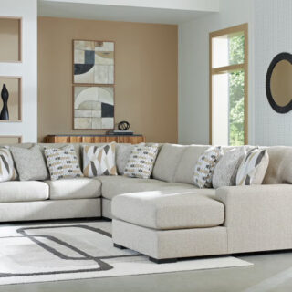 Laurel Grove - 5-Piece Sectional With RAF Corner Chaise - Pebble