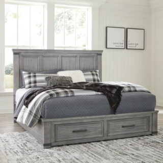 Russelyn - Gray - Queen Storage Bed