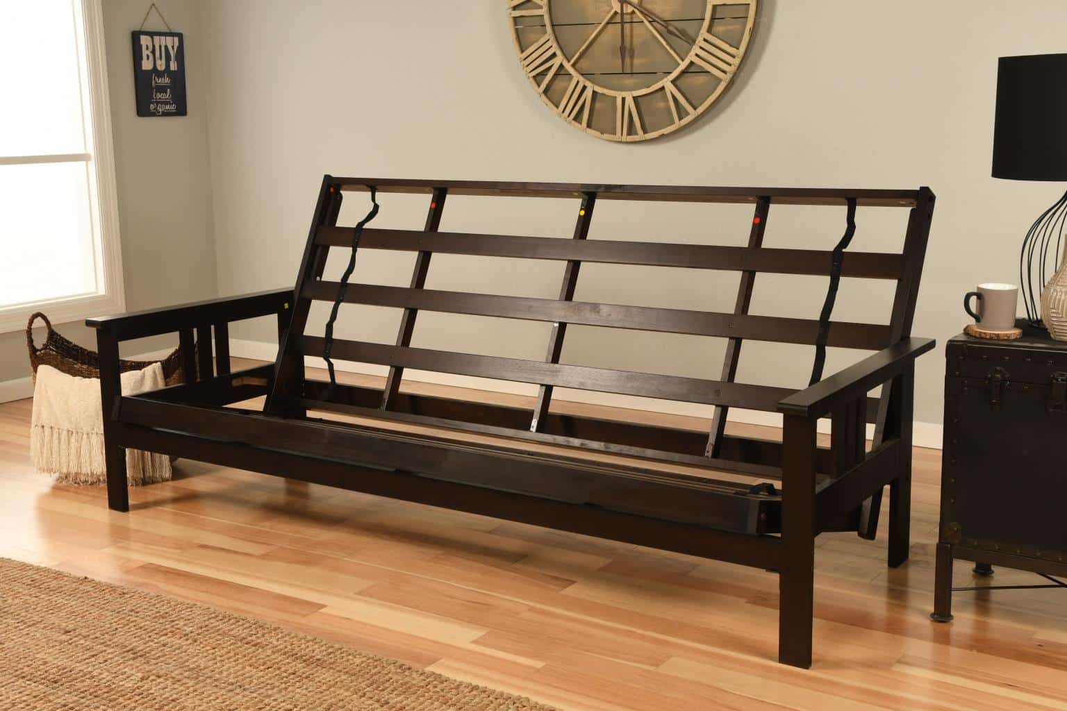 Monterey Queen-size Futon Frame in Espresso Finish