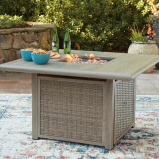 Cliff Trails Square Fire Pit Table